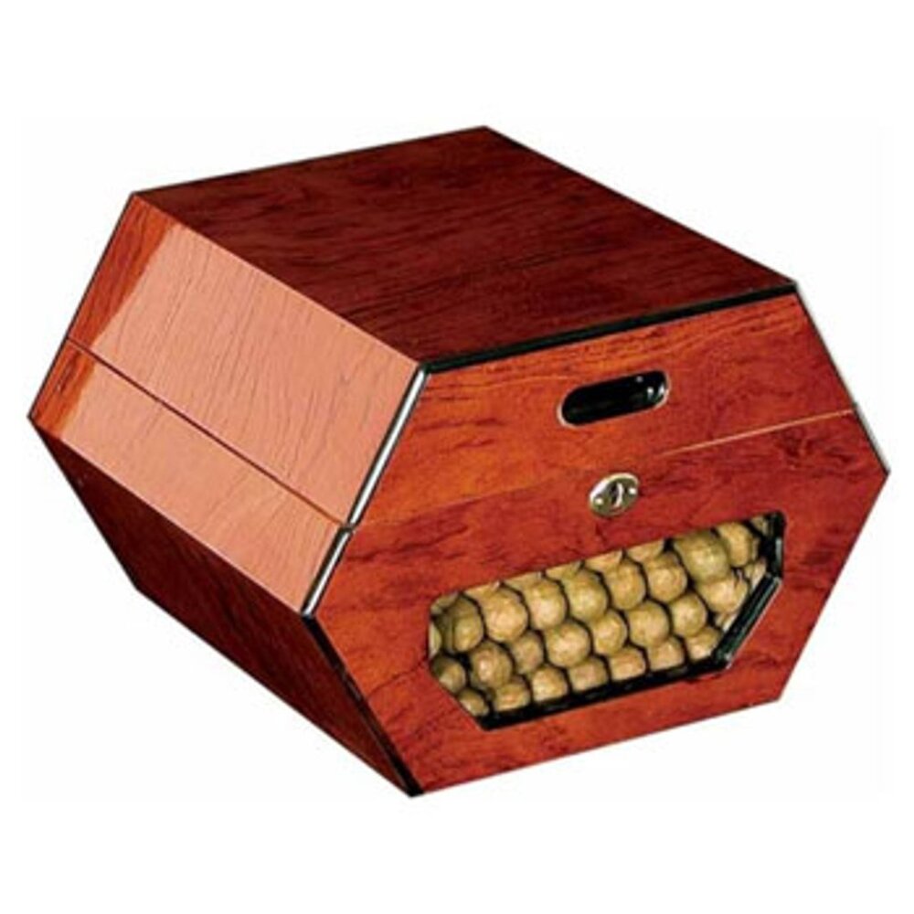Don Salvatore Classic Cuban Wheel Humidor Holds up to 50 Cigars, SureSeal
